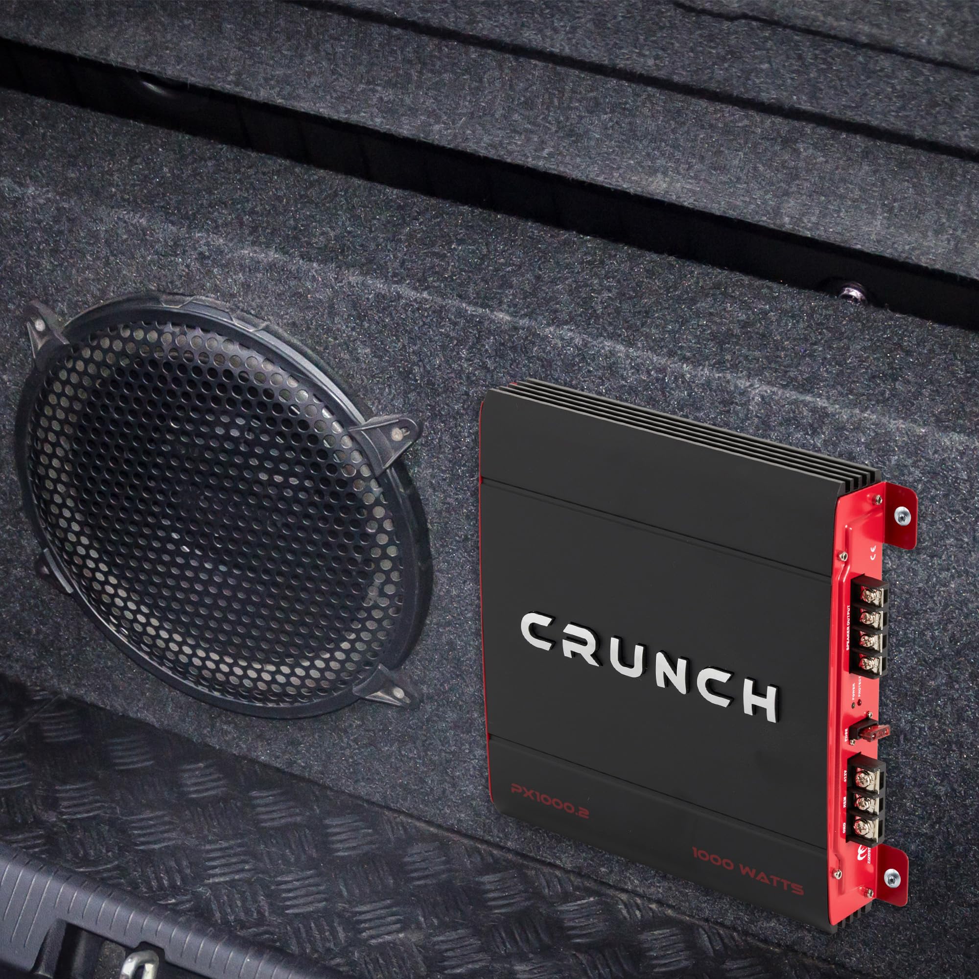 Crunch Px 1000.2 2 Channel 1000 Watt Amp A/B Car Stereo Amplifier + Wiring Kit